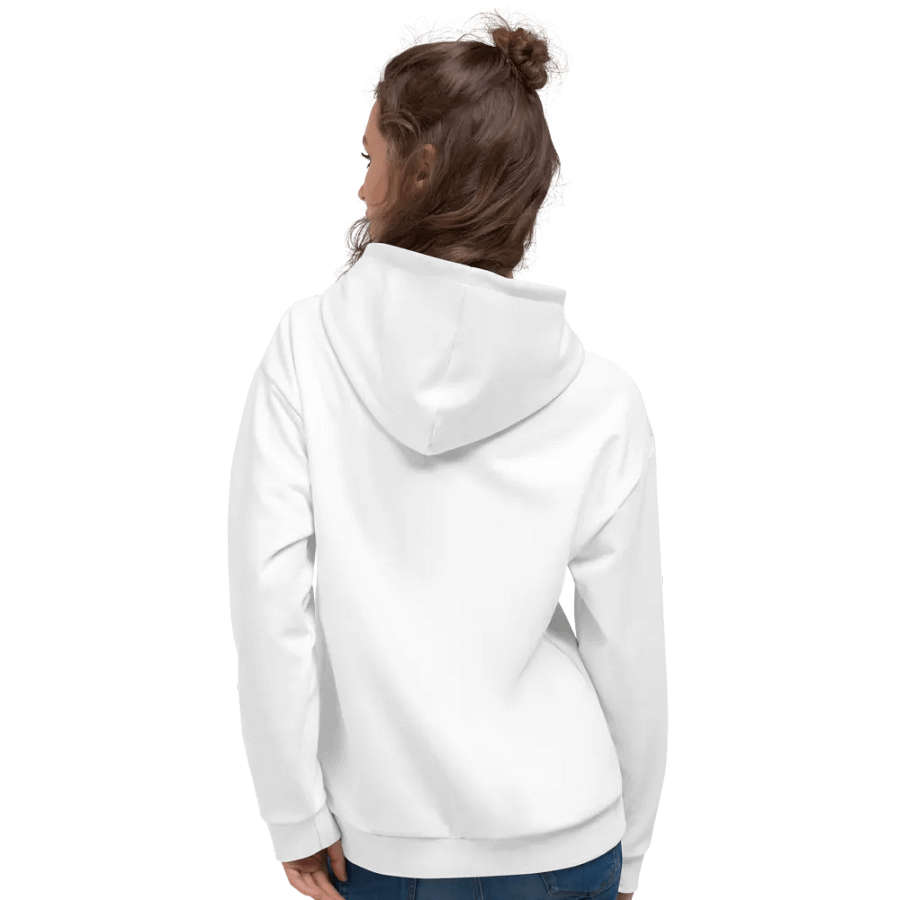 White Recycled Unisex Hoodie product image (7)