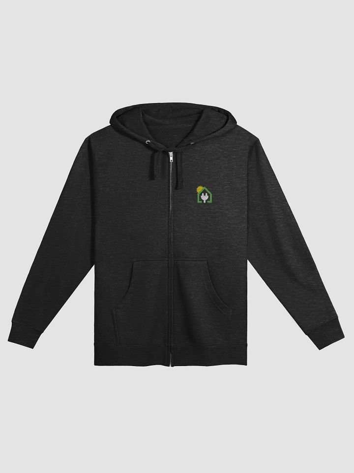 Plug It In Solar High-Quality Fleece Zip-Up Hoodie product image (1)