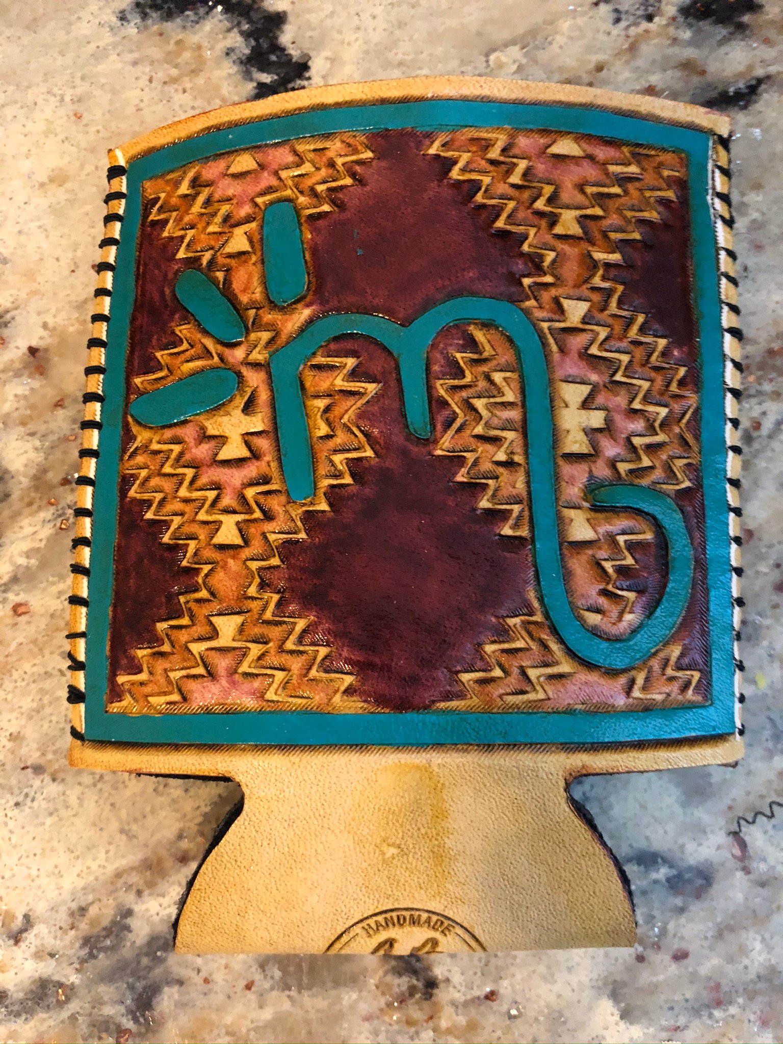 Custom Leather Can Cooler product image (3)