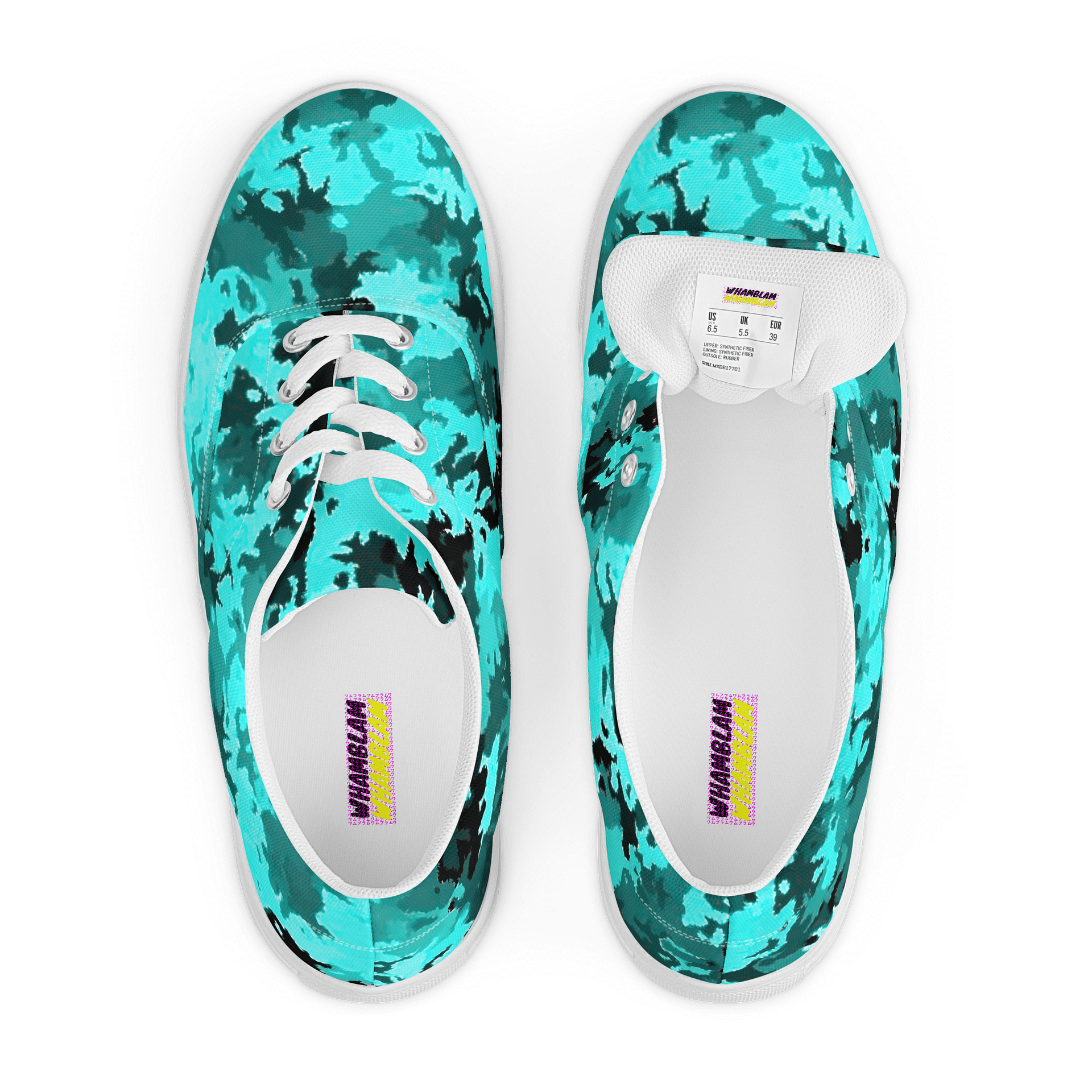 Azure Camo Men's Canvas Shoes product image (6)