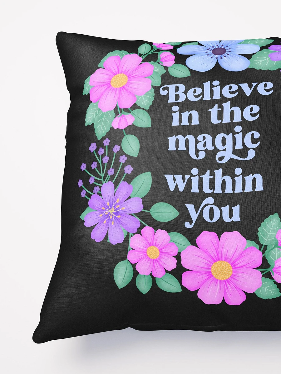 Believe in the magic within you - Motivational Pillow Black product image (4)