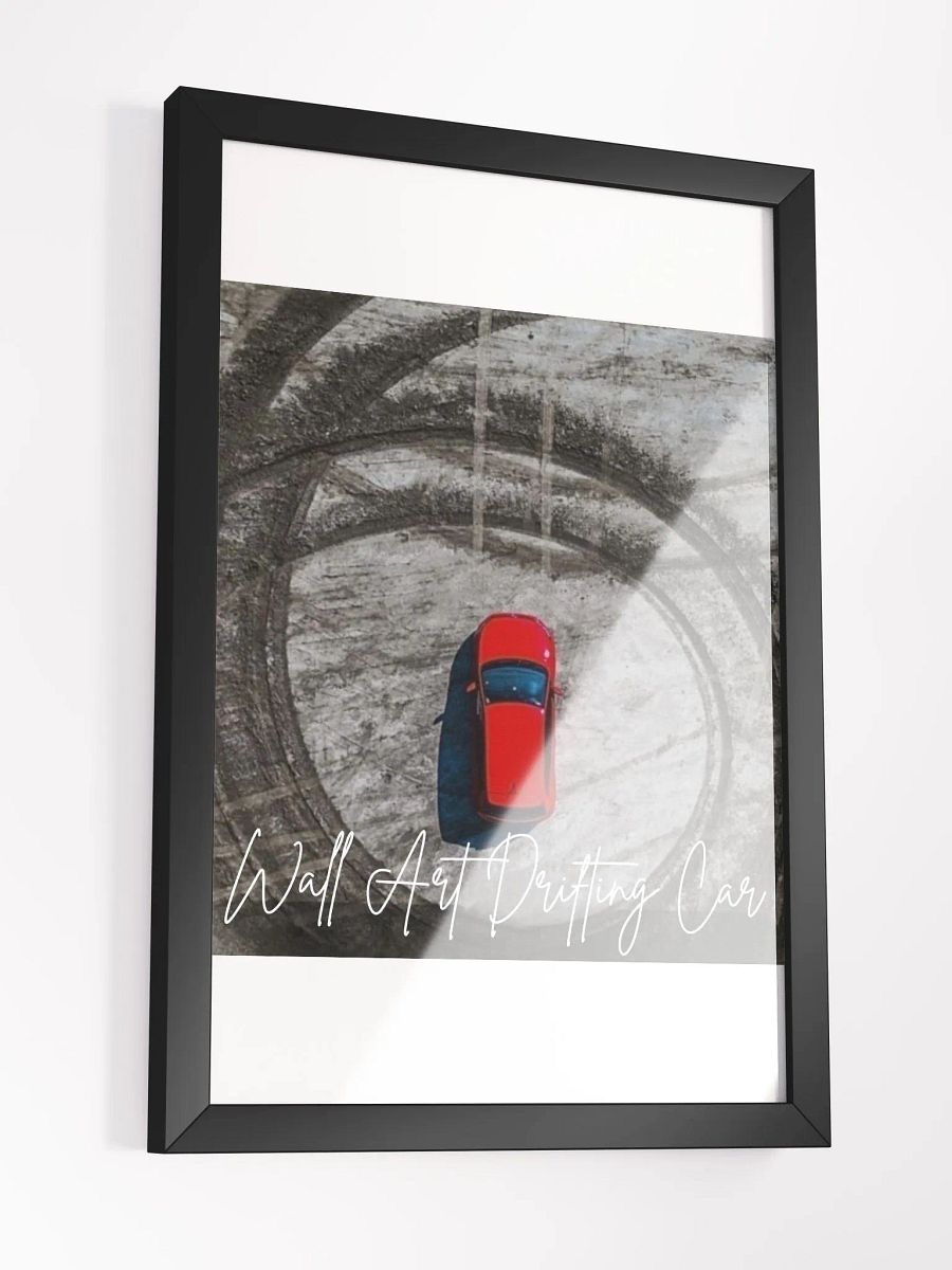 Wall Art Drifting Car Framed High-Quality Matte Poster (in) product image (3)