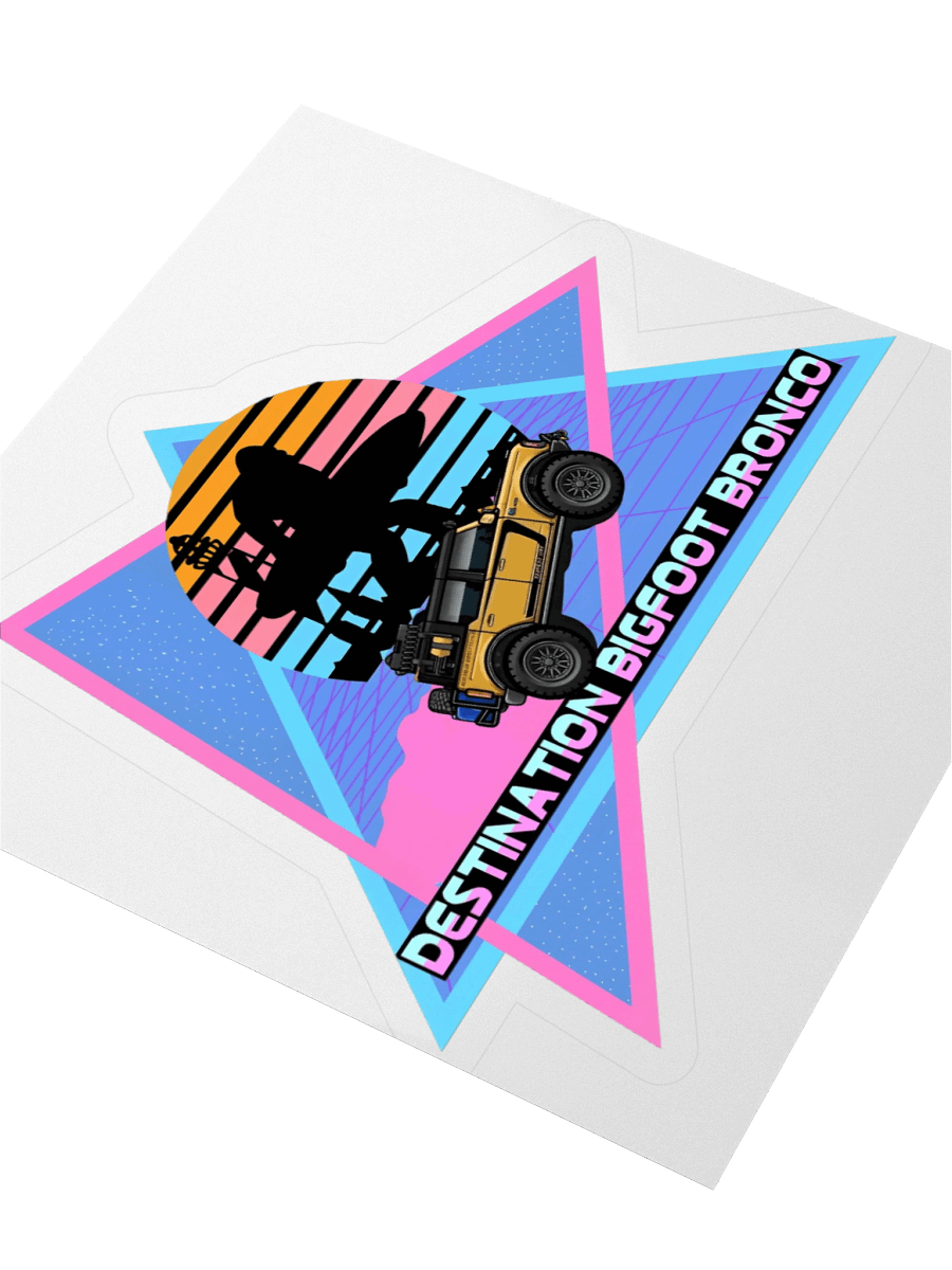 Destination Bigfoot Bronco JC Edition Retro-Inspired Decal (Multiple Sizes Available) product image (7)