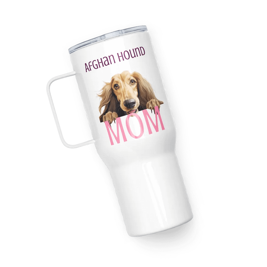 Afghan Hound Pup Mom Love Travel Mug product image (12)