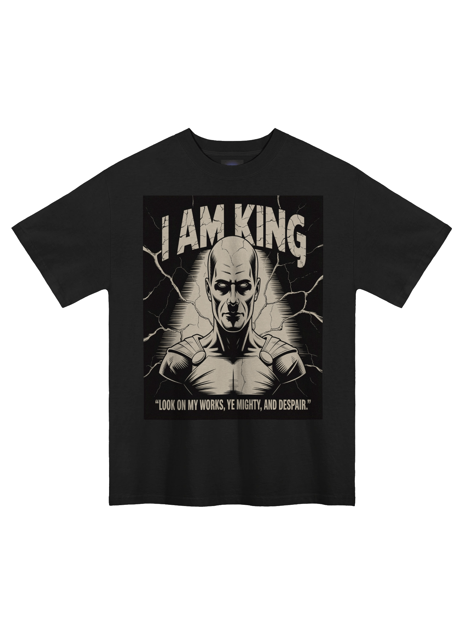 I Am King: Ozymandias Inspired Oversized Faded T-Shirt product image (3)