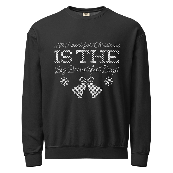 All I Want For Christmas Cross Stitch Crewneck product image (1)