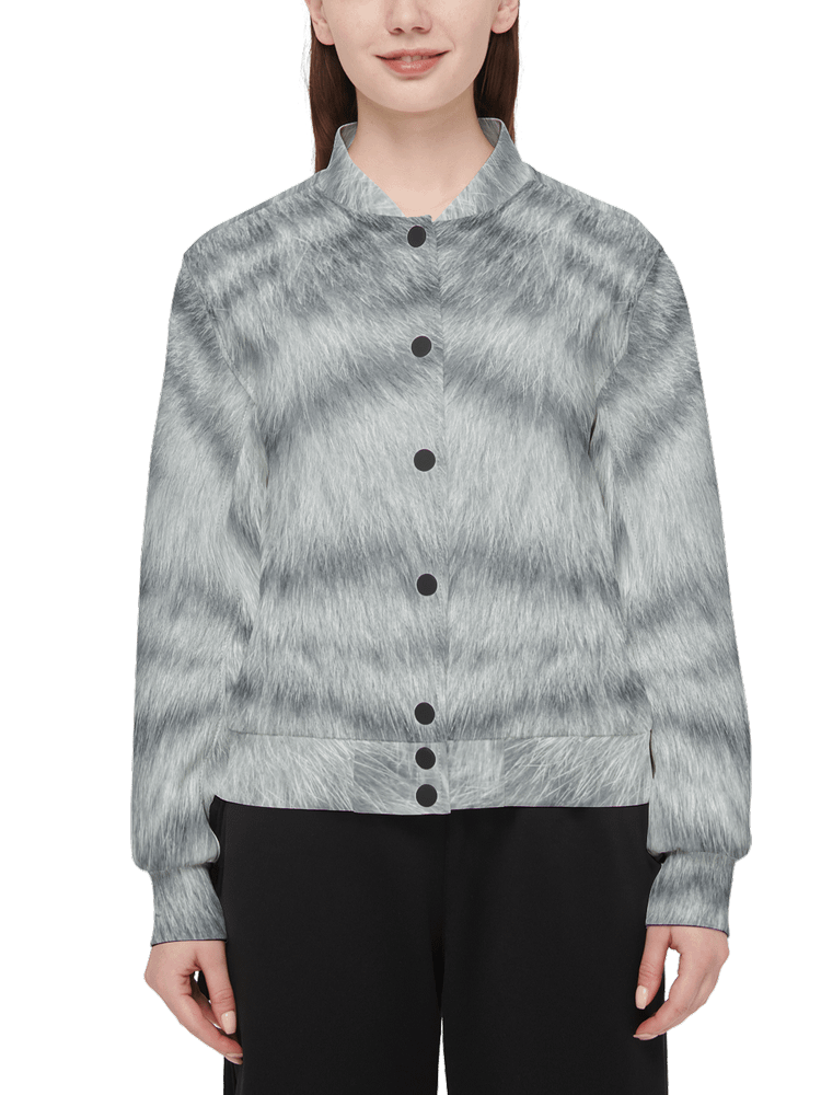 Silver Tabby Cat Premium Bomber Jacket (Unisex) product image (6)
