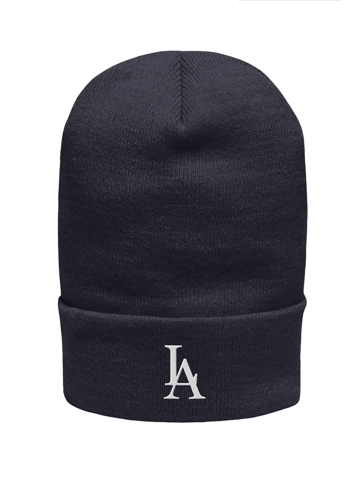"LA" Embroidered Cuffed Beanie product image (1)