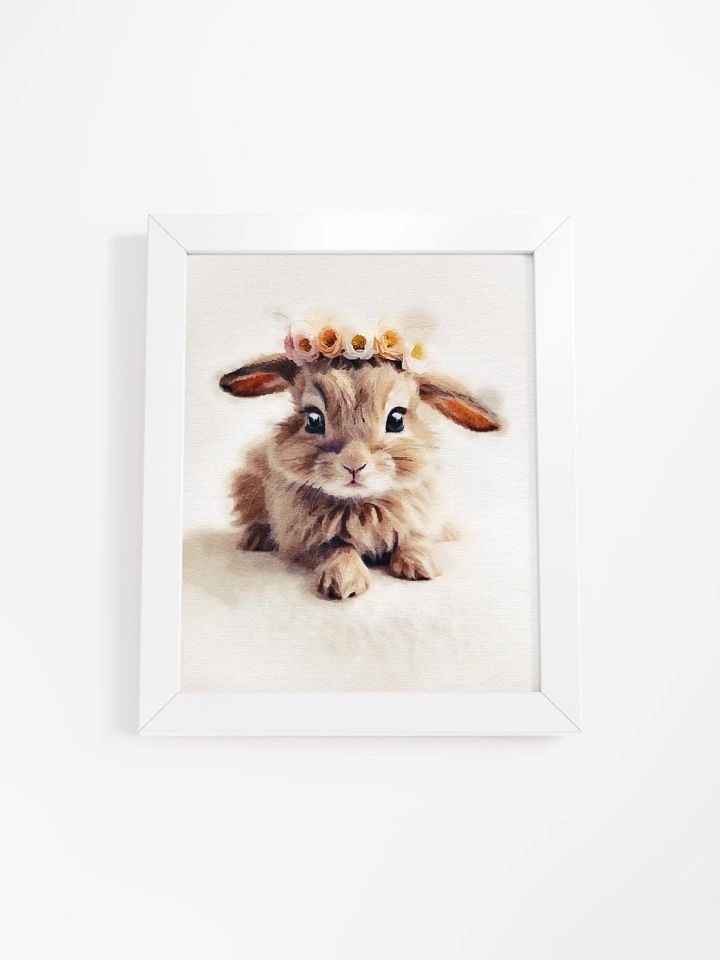 Floral Crown Bunny Matte Poster product image (8)