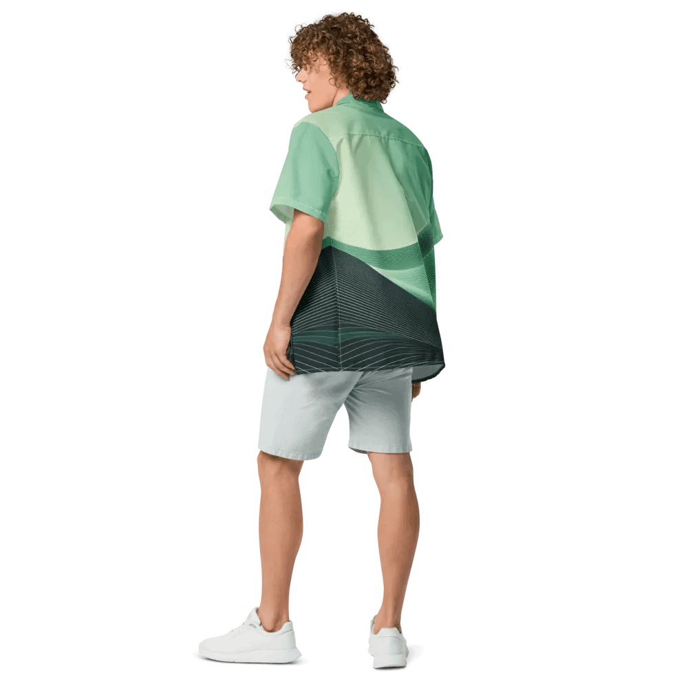 Men's Full-Print-7 Green Hawaiian Shirt product image (6)