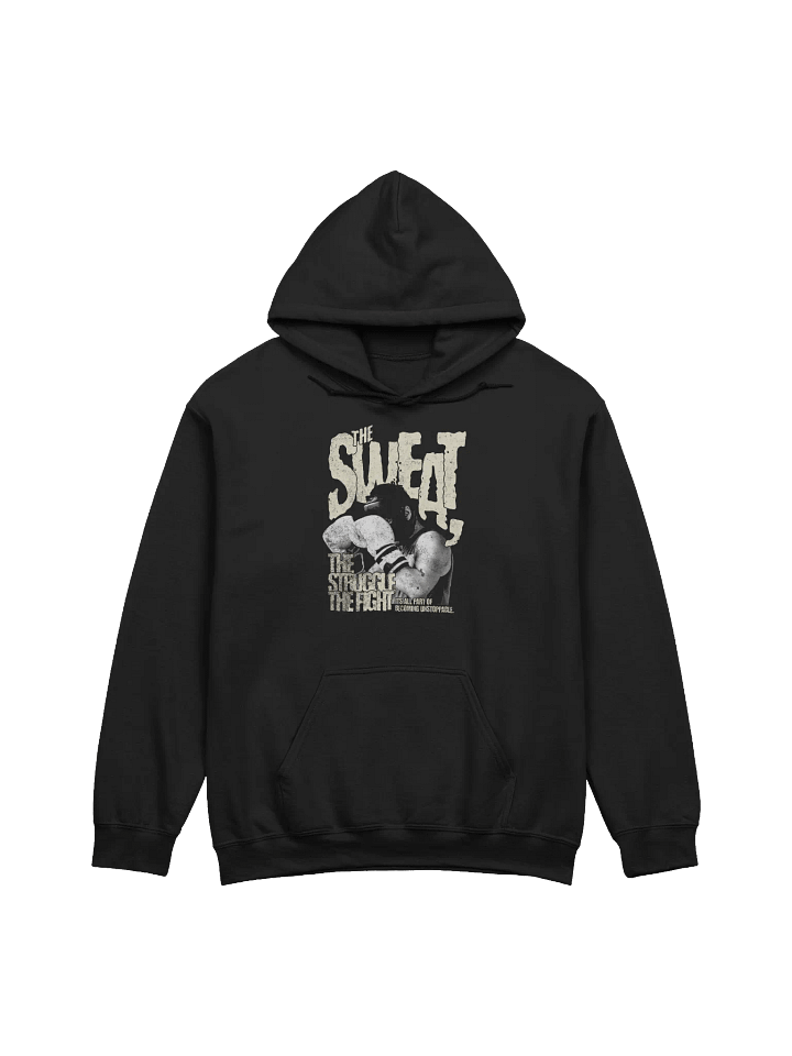 The Sweat The Sweat The Struggle The Fight Hoodie | Motivational Boxing Workout Sweatshirt product image (2)