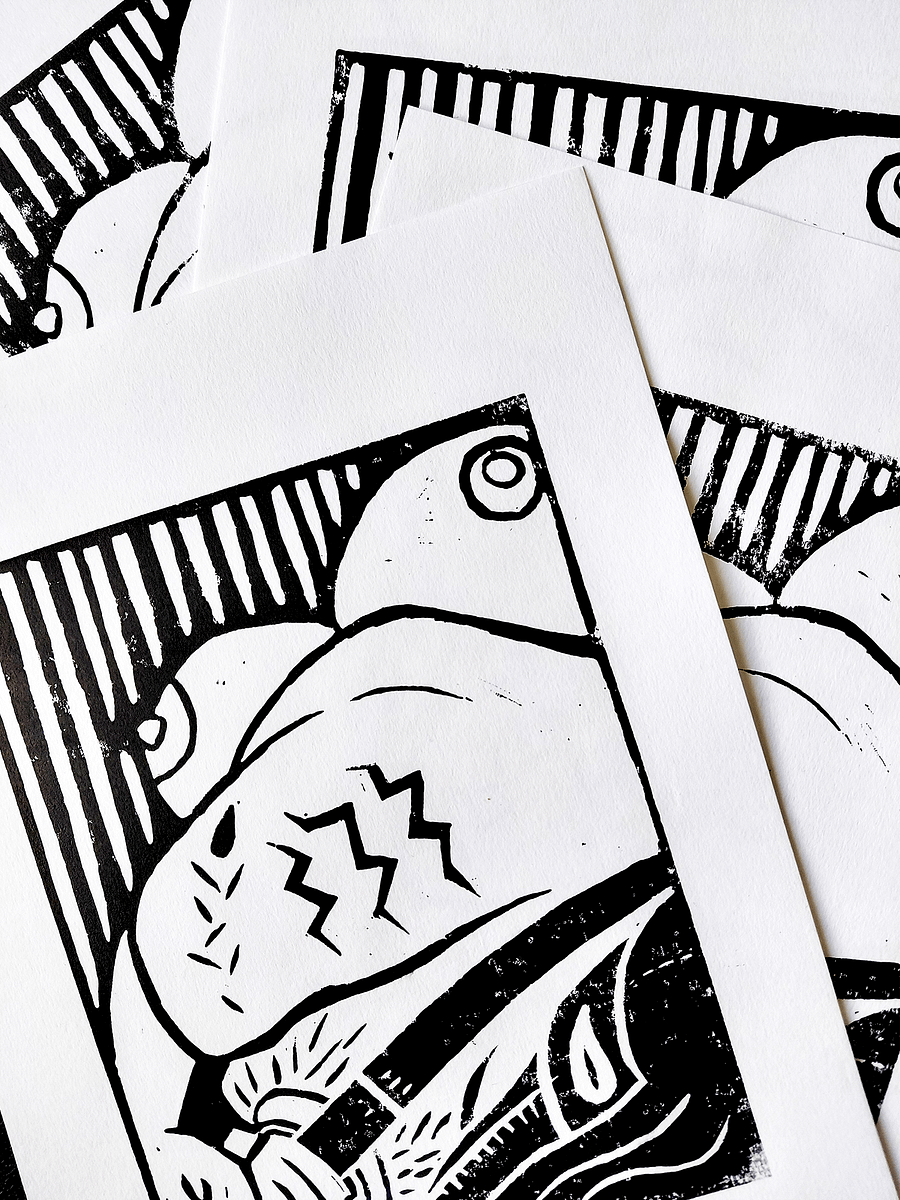 STRAP Lino Print product image (2)