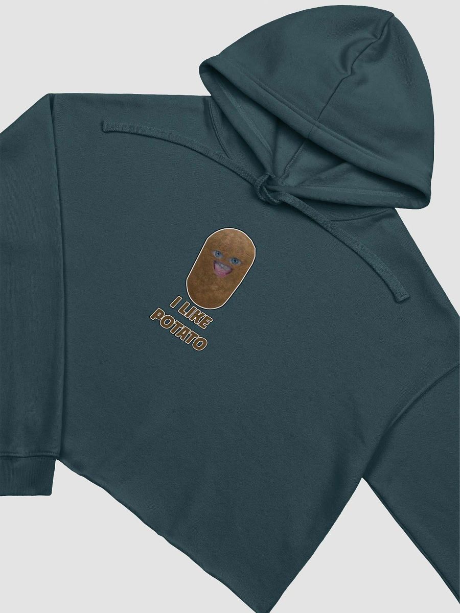 I Like Potato Printed Logo Cropped Hoodie product image (3)