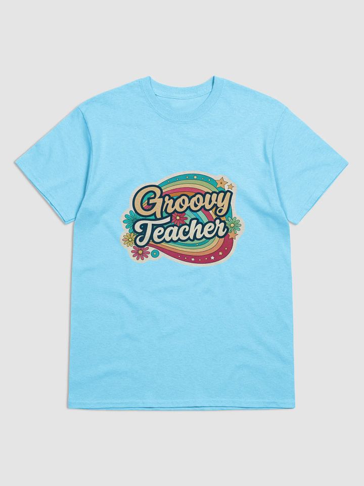 Retro Groove Teacher T-Shirt product image (6)