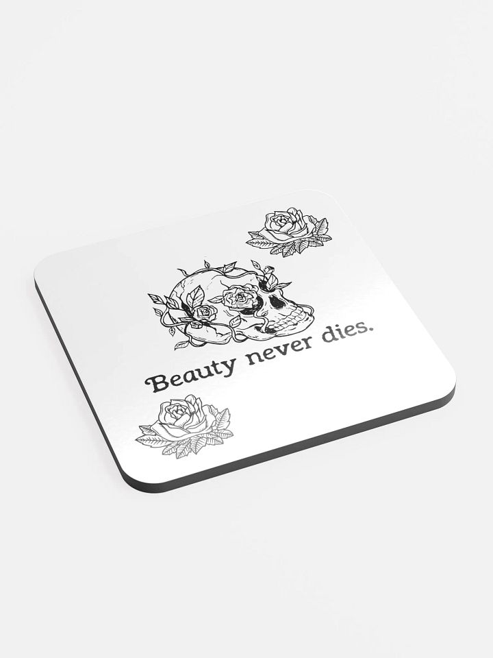 Eternal Beauty Skull Coaster (Cork Coaster) product image (2)