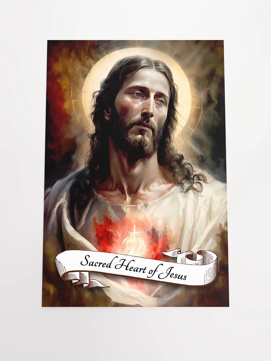 Devotion to the Most Sacred Heart of Jesus Catholic Religious Matte Poster product image (3)