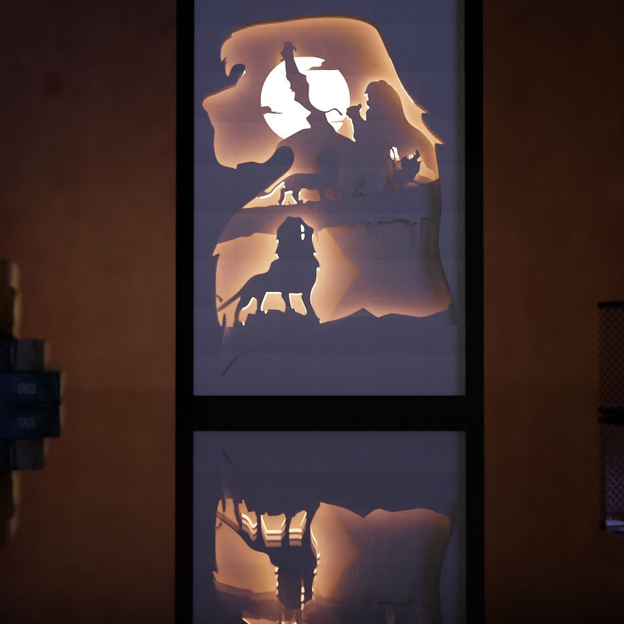 Lion King Lightbox template - PDF PNG SVG DXF + Video product image (6)