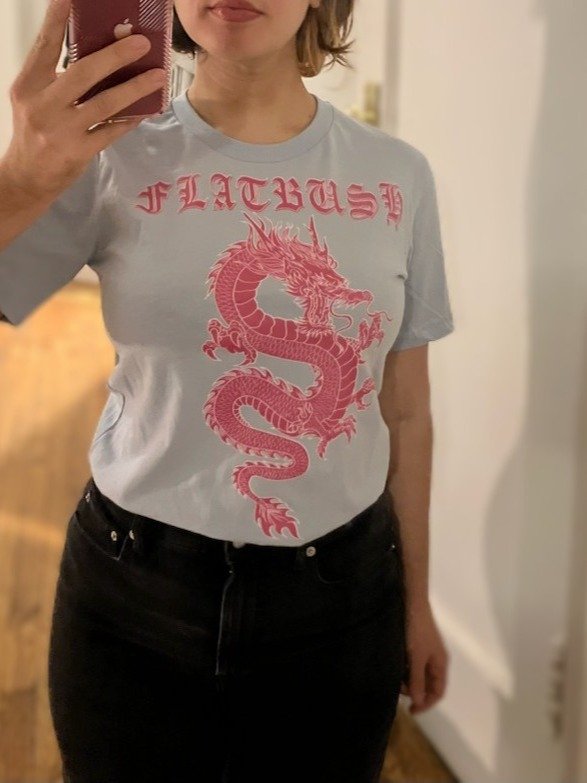 Flatbush Dragon light blue tee product image (11)