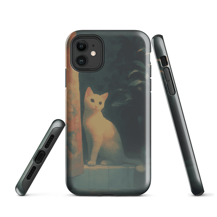 Mystical White Cat iPhone Case product image (1)