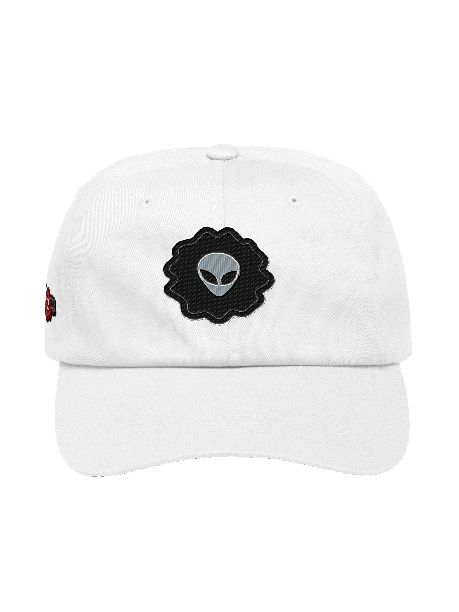 Alien Emblem Hat – White Outline | 12-Inch Reacts | Headgear product image (1)