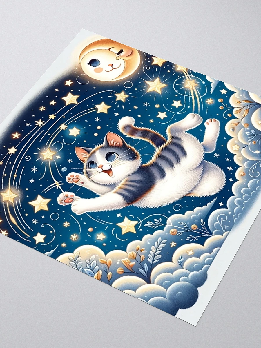 Kiss Cut Stickers: Moon and Stars Cat product image (7)