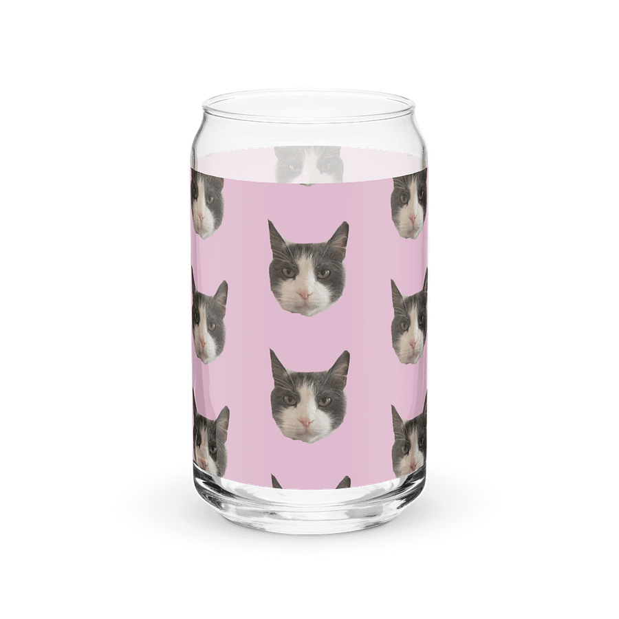 Lou Grumpy Face Glass Cup product image (2)