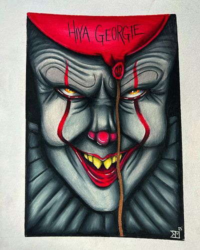 Made this “Pennywise” drawing last night! Thank you all for hanging out in the stream 💃🏼✨
Time to complete: 4 hours
Materials...