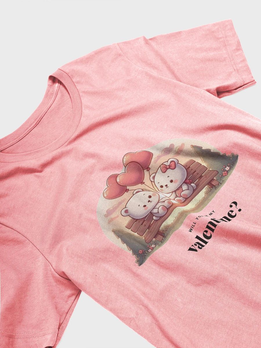 Cute Valentine's Day Couple T-Shirt - Adorable Cartoon Love Design product image (3)