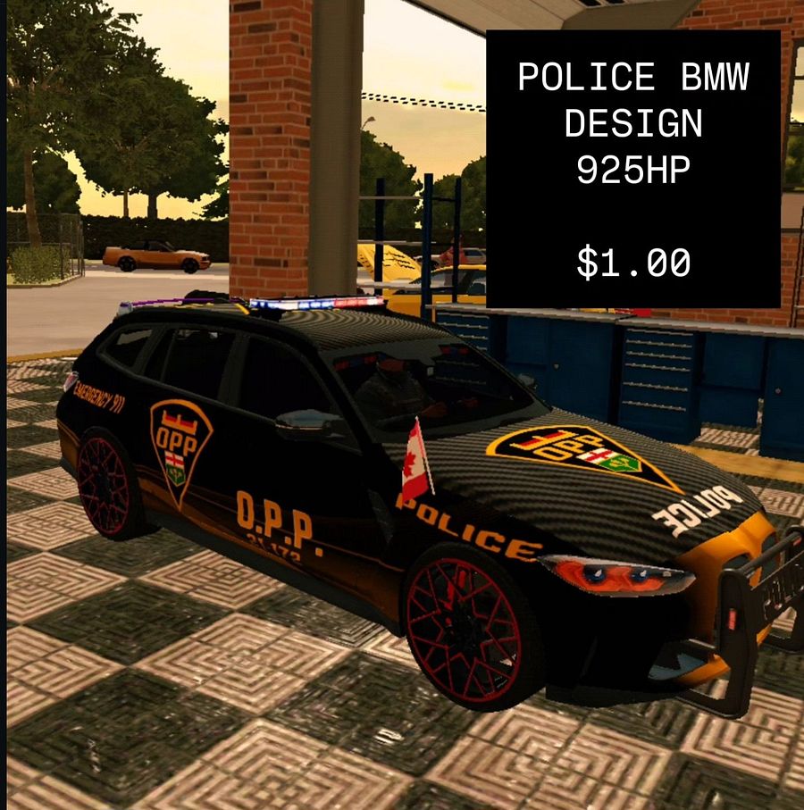 Sleek Police BMW product image (1)