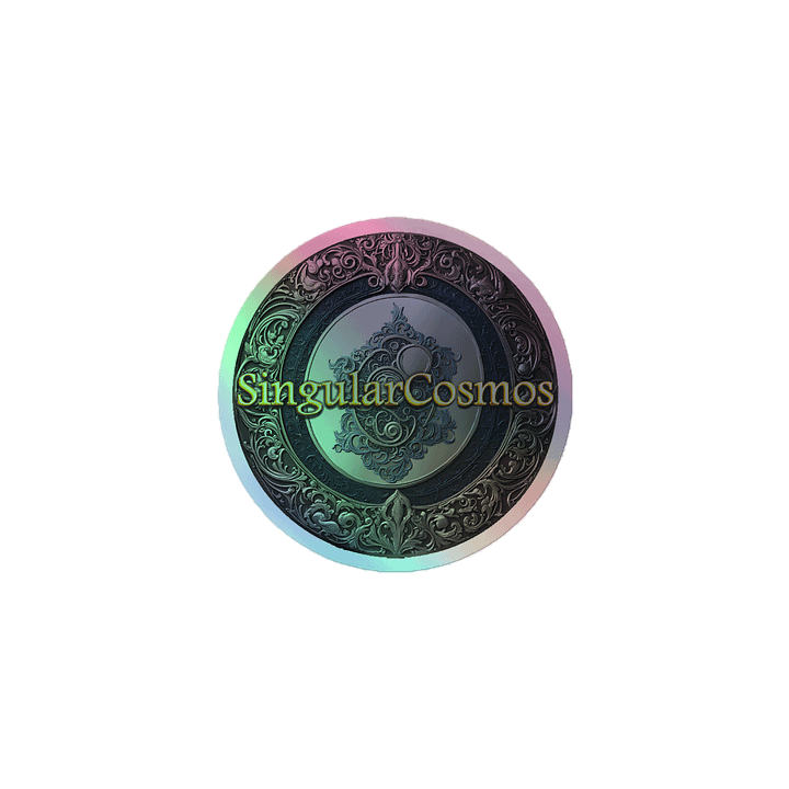 Singular Cosmos Grey Holographic Sticker product image (1)