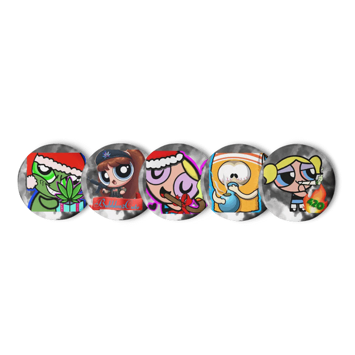 Kushmas Cartoon Button Set (US) product image (2)