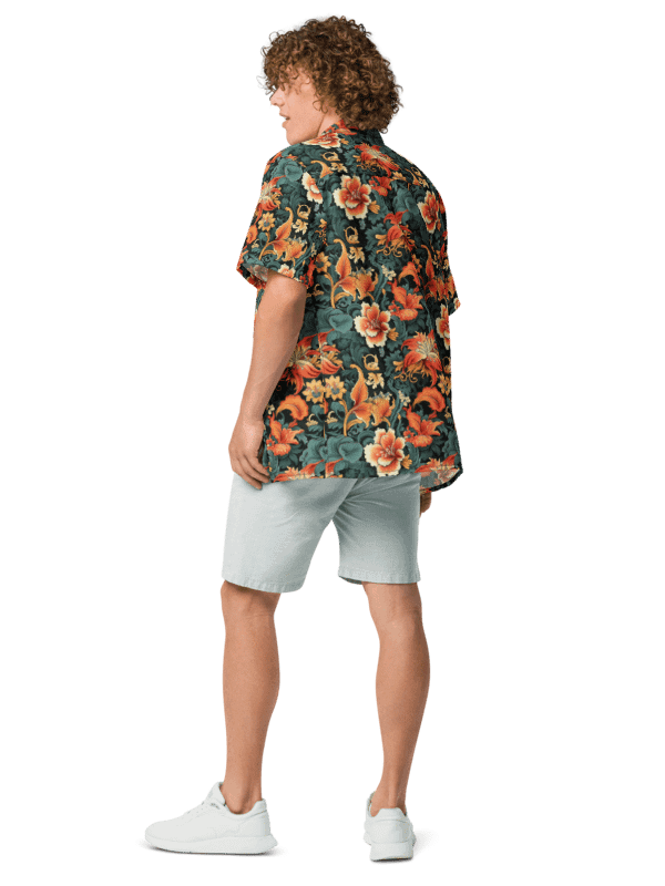 Sunset Flowers | Unisex Hawaiian Shirt product image (4)