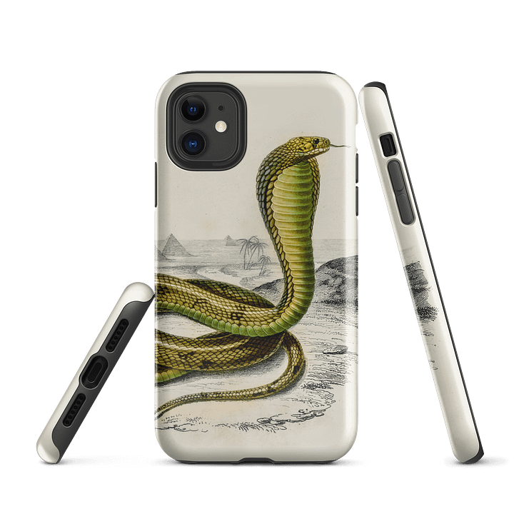 Vintage Snake Illustration iPhone® Tough Case product image (1)