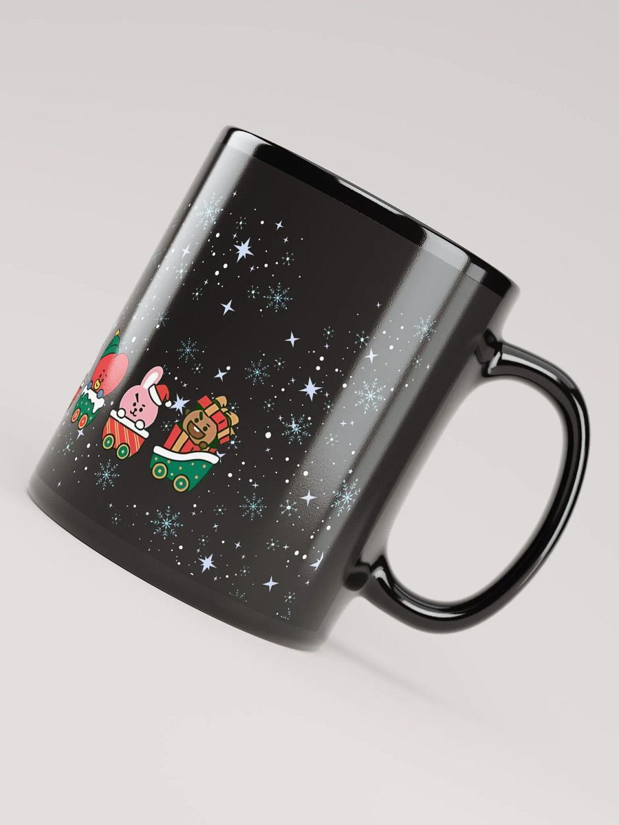 BT21 Holiday Express Black Glossy Mug product image (4)