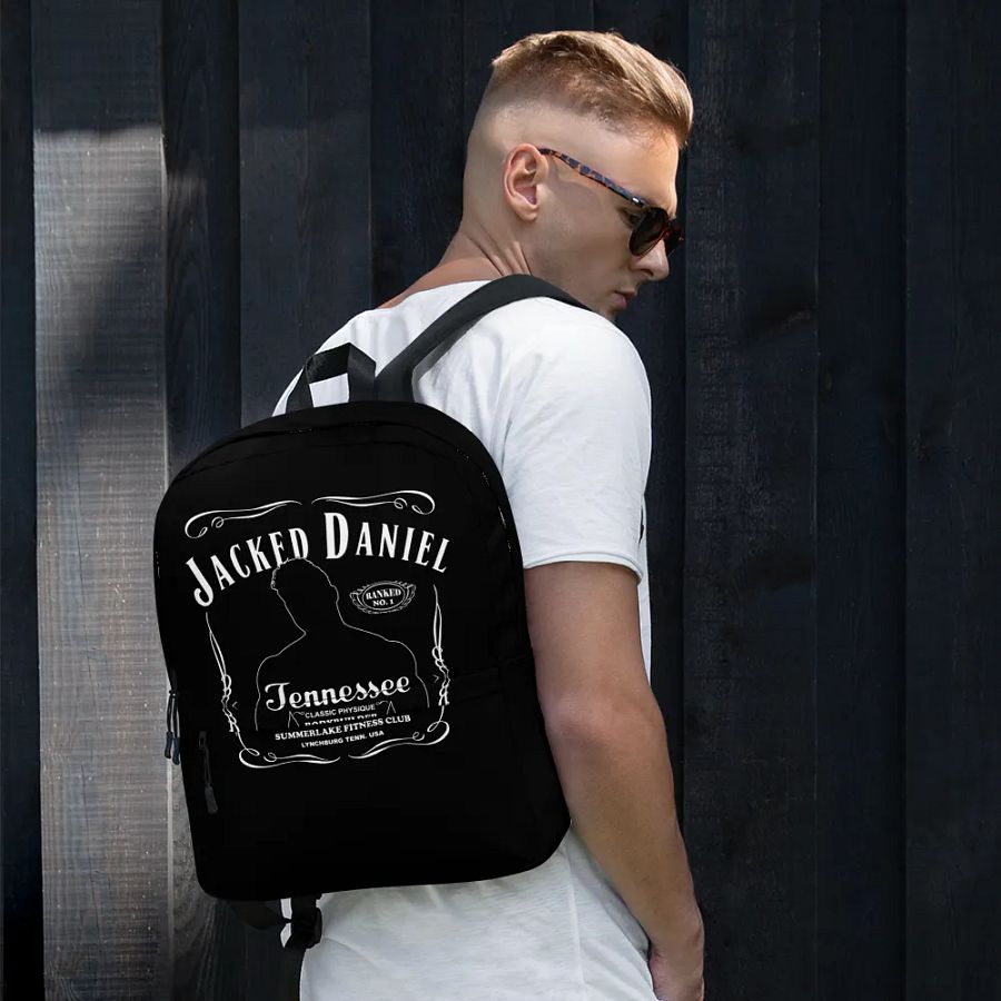 Jacked Daniel Large Print Backpack product image (3)