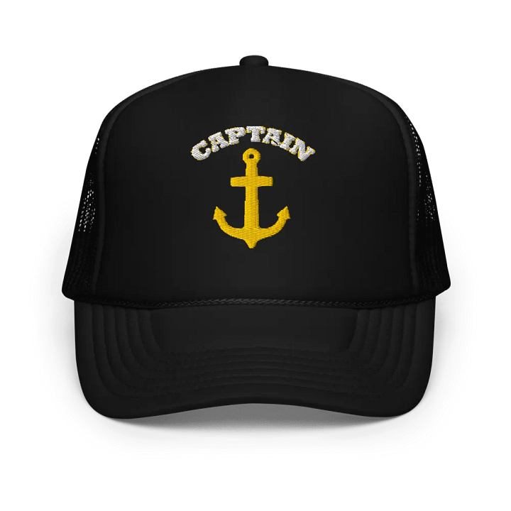 Captain Anchor Hat - Embroidered Trucker Cap product image (1)