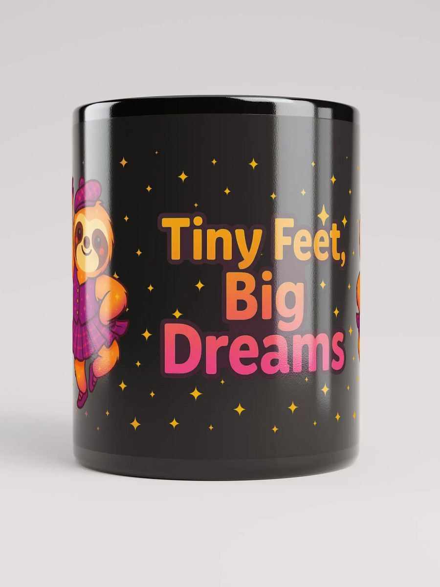 Tiny Feet Big Dreams Sloth Mug – Highland Dance Gift for Girls, Cute Scottish Dancer Coffee Cup product image (5)