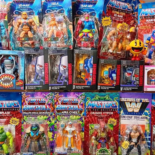 New stuff!
Plenty of Masters of the Universe, some Transformers items, Street Sharks, and other surprises. There's even a Sai...