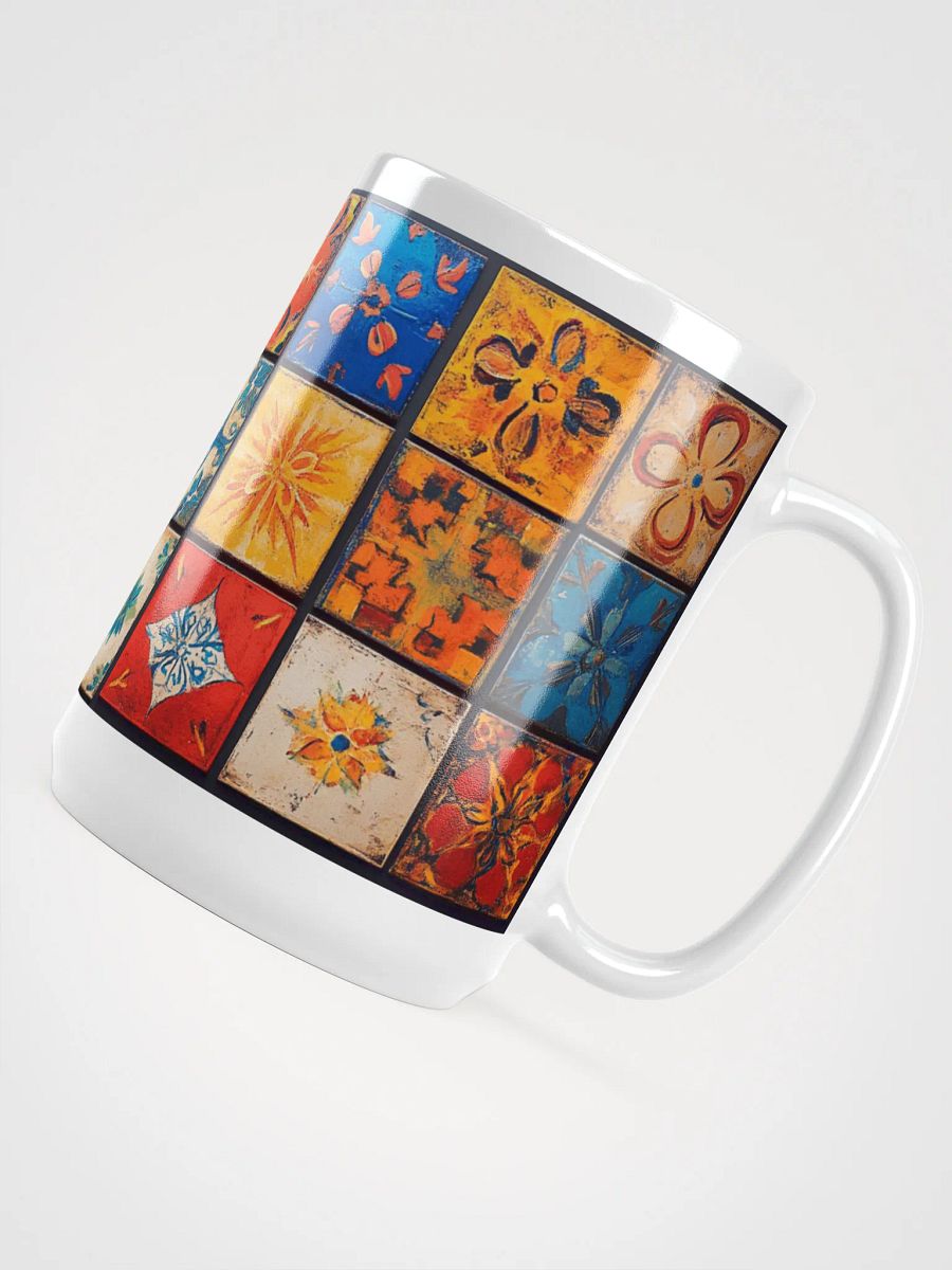 Antique Floral Tiles Mug 15oz product image (4)