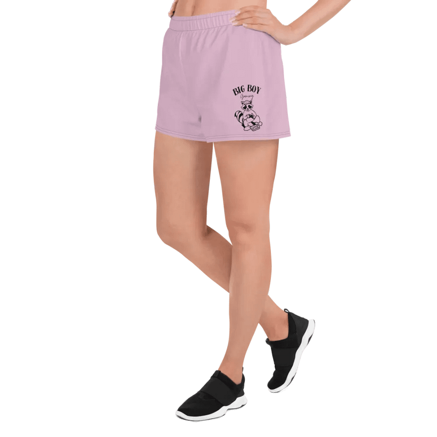 Big Boy Gaming Raccoon Women's Athletic Shorts product image (7)