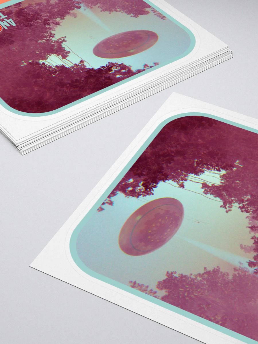 Vintage UFO Beam Kiss Cut Stickers product image (4)