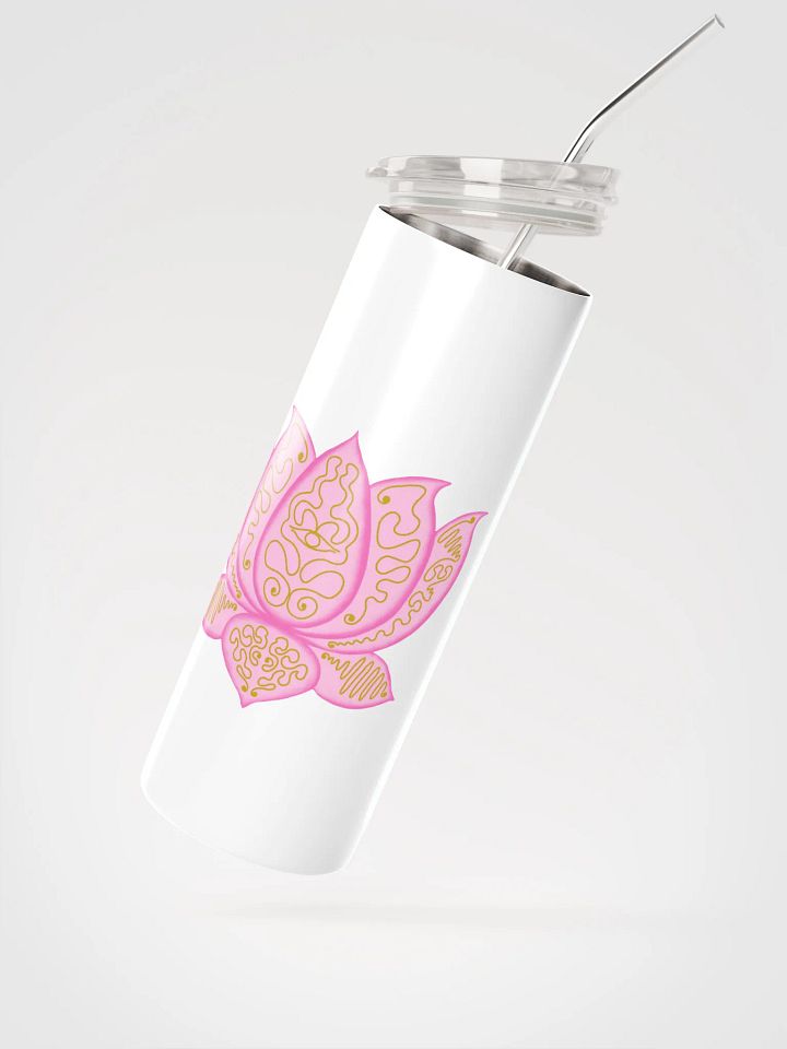 Golden Lotus Stainless Steel Tumbler product image (2)