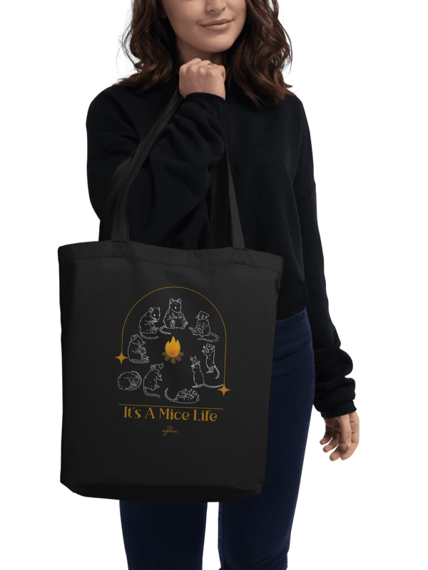 It's A Mice Life Eco Tote (Black) product image (7)