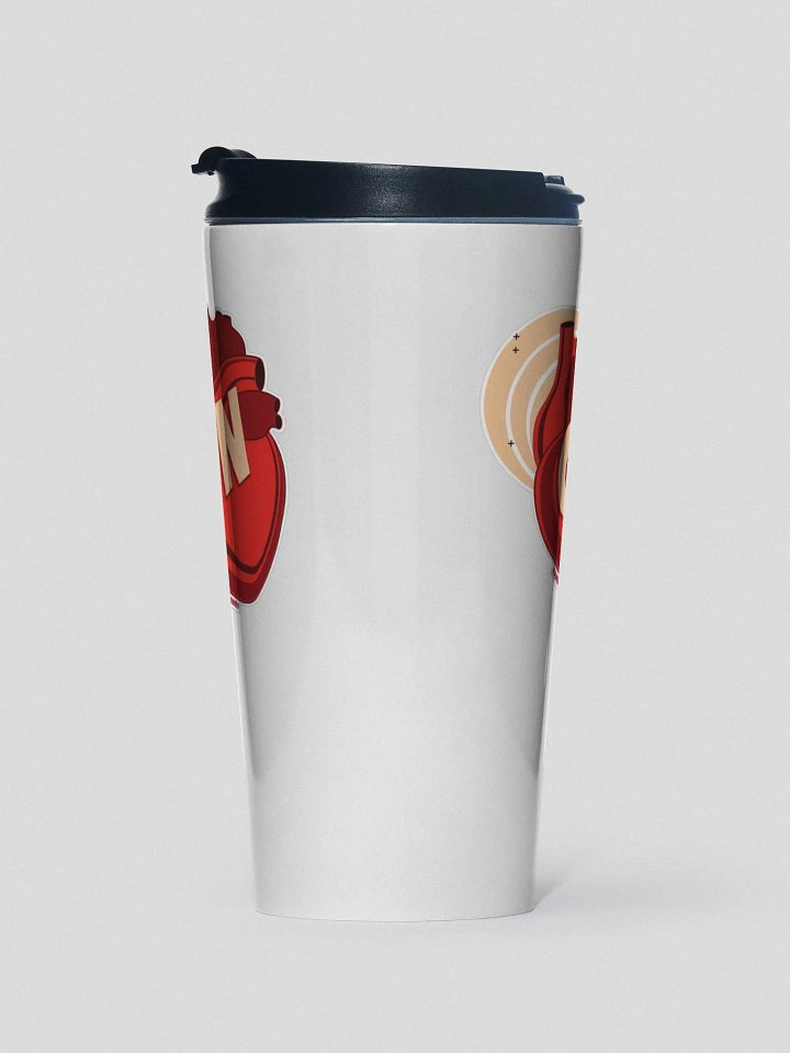 Heart On Stainless Steel Travel Mug product image (2)