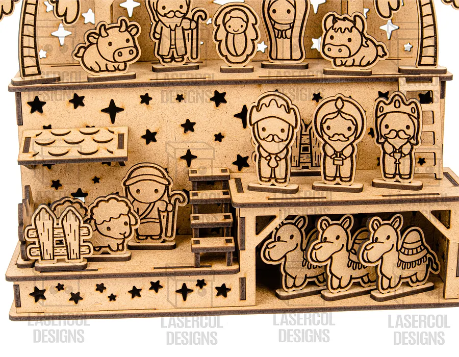 Nativity Scene - Christmas Gift - Laser Cut Files product image (5)