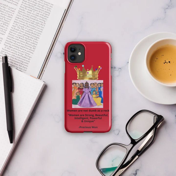 Queendom Beautiful Women iPhone® Snap Case (Queens-Red) product image (2)