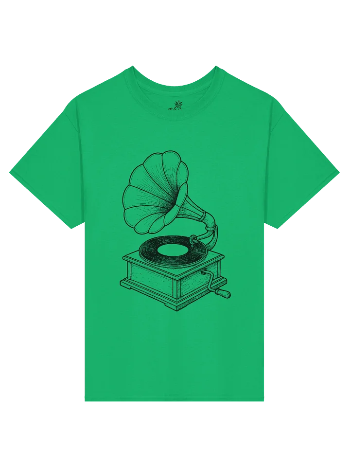 Gramphone and Vinyl Record Boxy Fit Unisex T-Shirt product image (6)