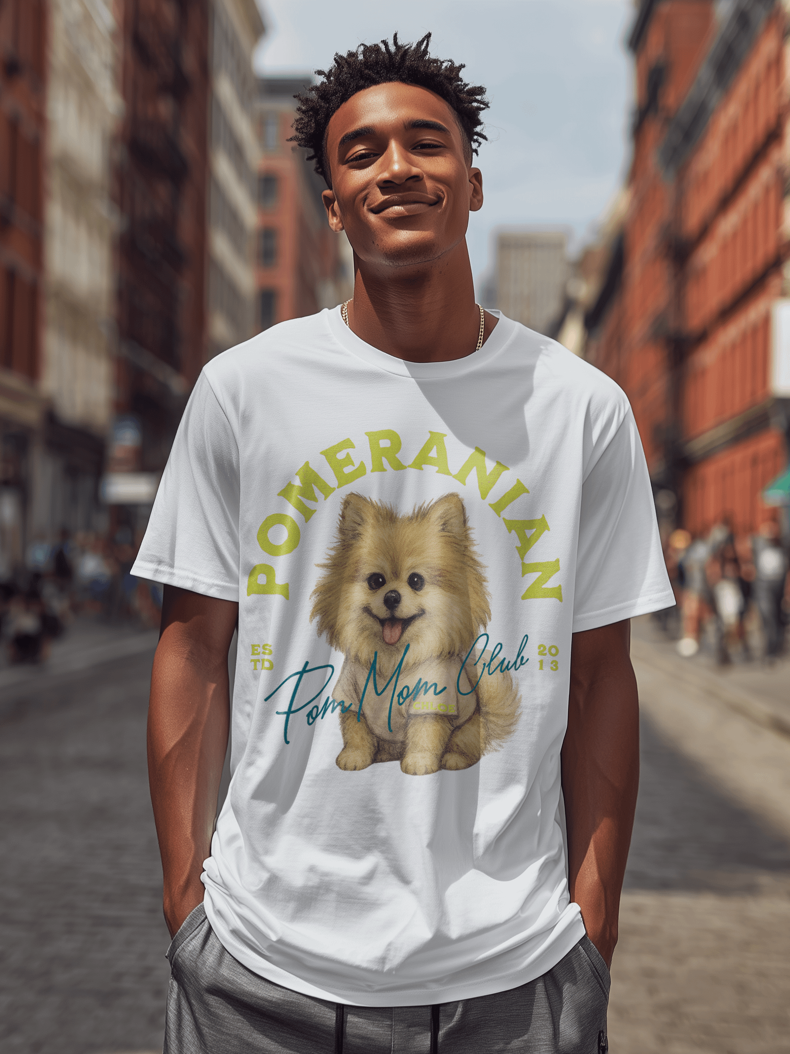 Pomeranian Tshirt Yellow product image (162)