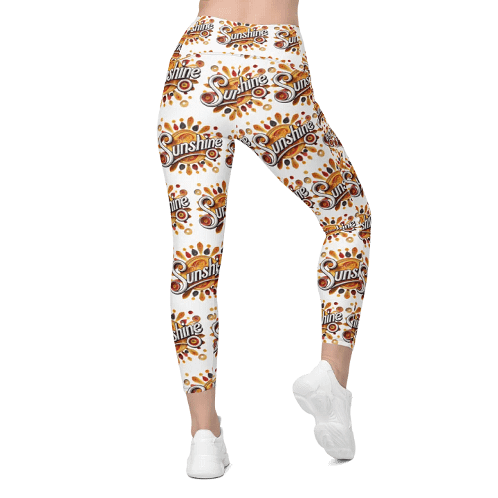 Retro Sunshine Crossover Leggings with UPF 50+ Sun Protection product image (2)