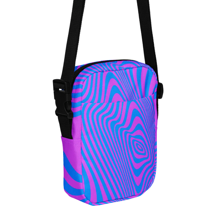 Psychedelic Wave All-Over Crossbody Bag students moms art lovers product image (1)
